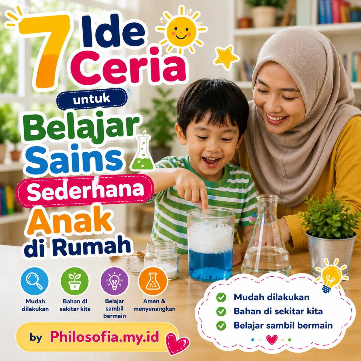 Belajar sains sederhana anak