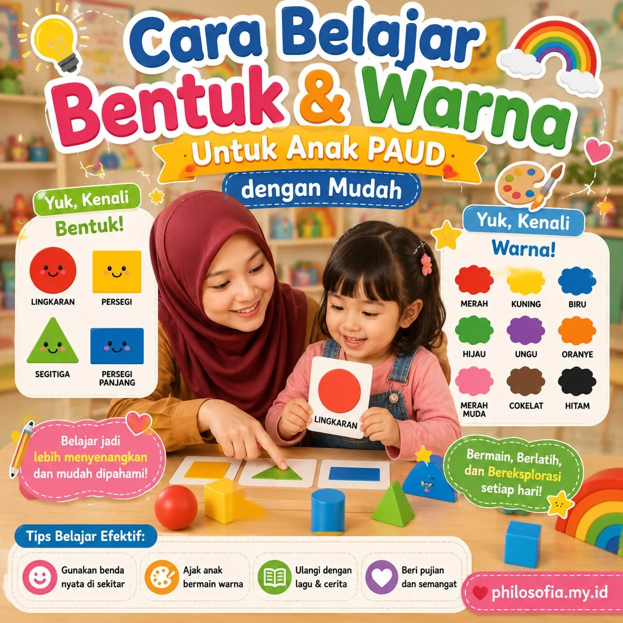 Cara Belajar Warna Untuk Anak PAUD dengan Mudah