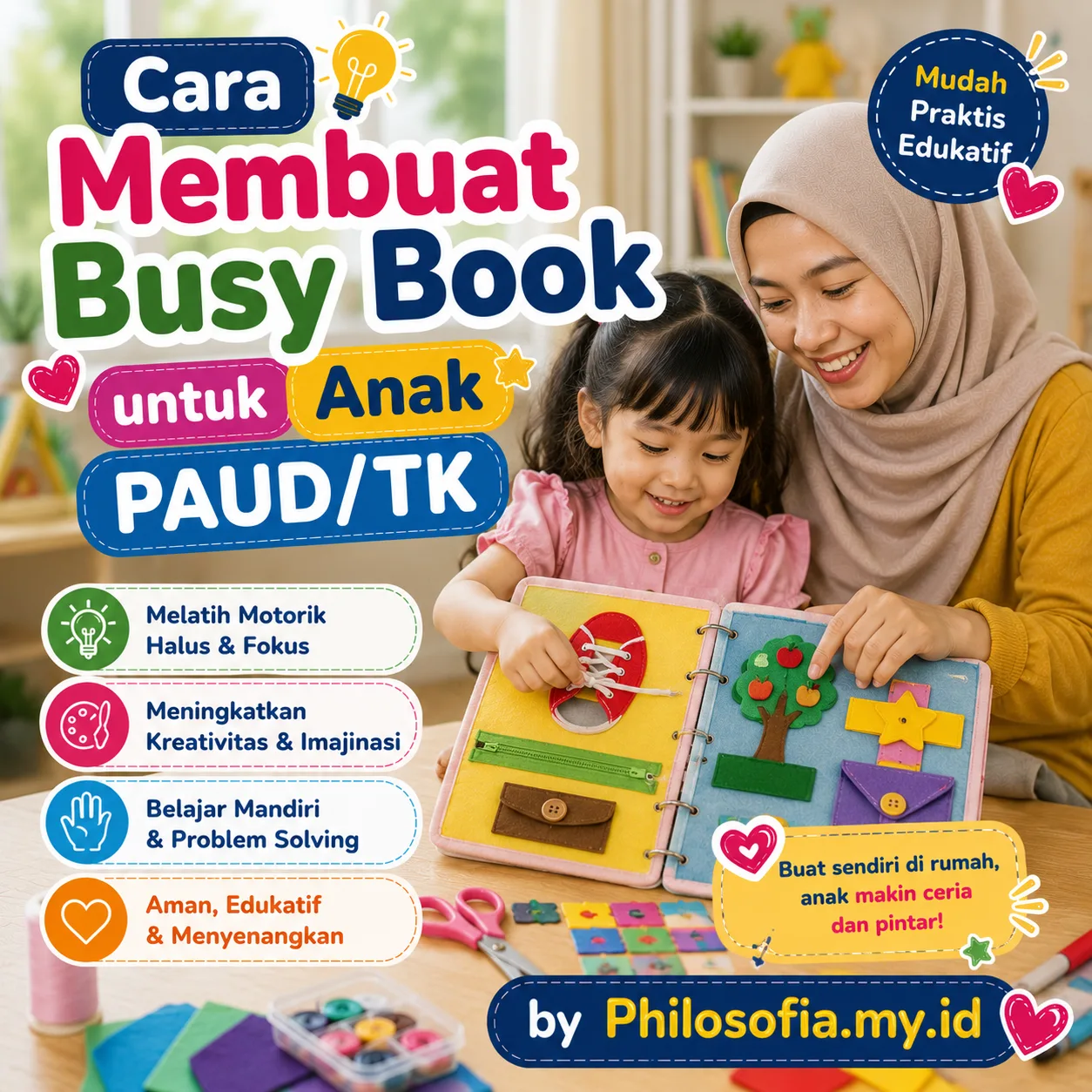Cara Membuat Busy Book untuk Anak PAUD TK