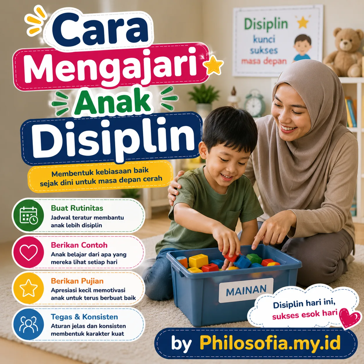 Cara Mengajari Anak Disiplin