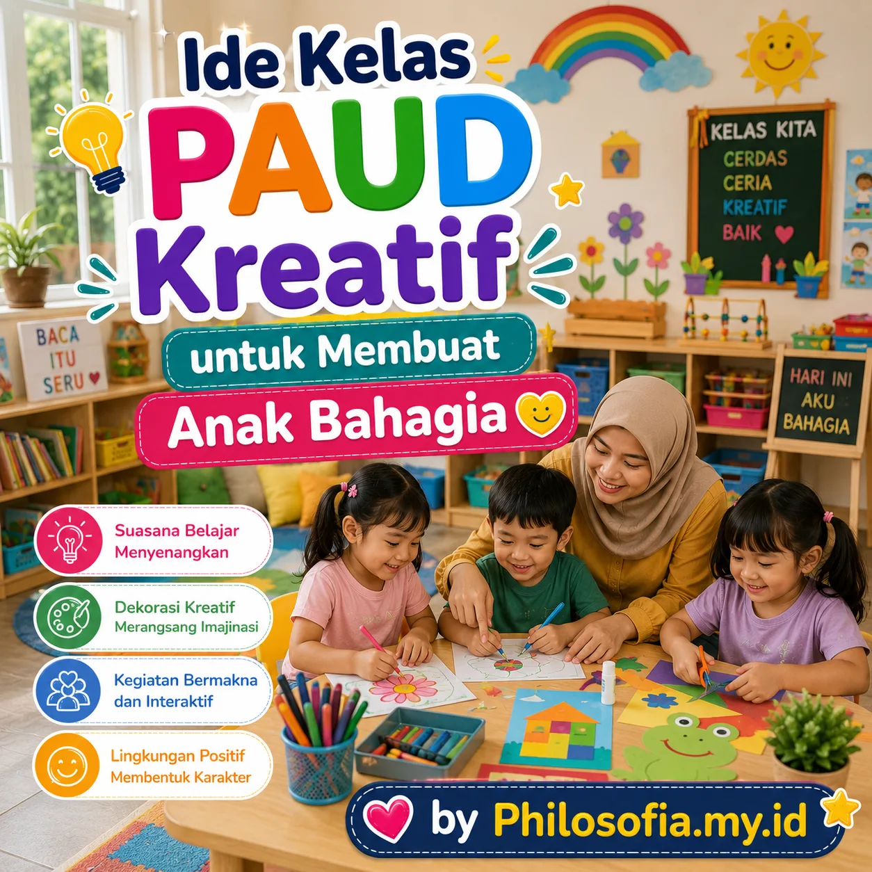 Ide Kelas PAUD Kreatif untuk Membuat Anak Bahagia