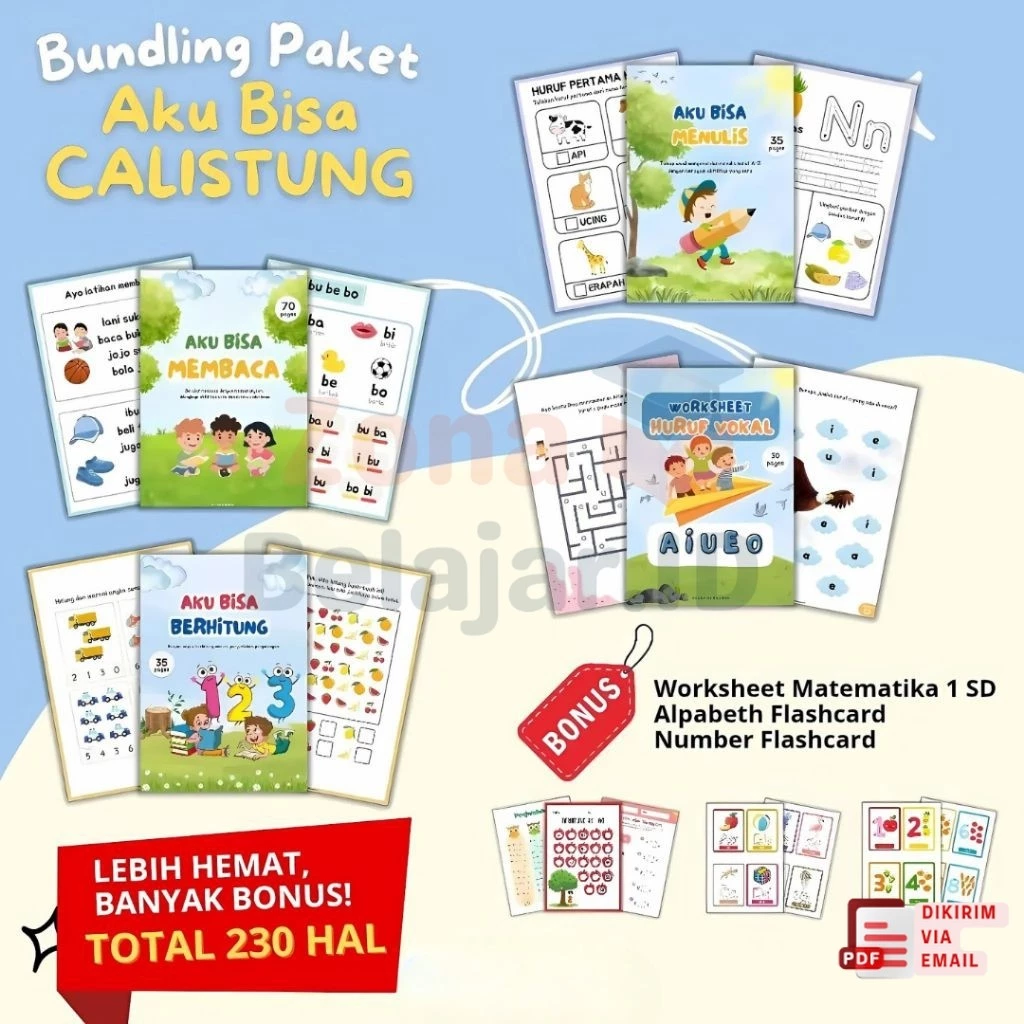 Paket Lengkap Belajar Calistung Anak