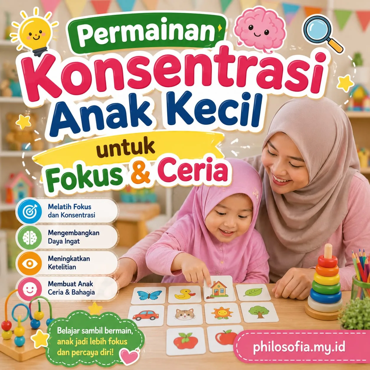 Permainan Konsentrasi Anak Kecil